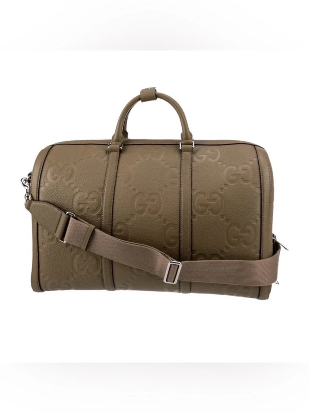 GUCCI Jumbo GG Taupe Duffle Bag - Picture 2 of 7